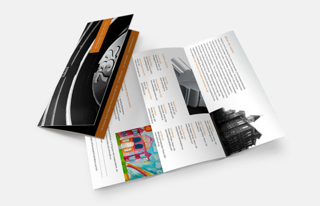 Charlottle Street Arts Centre / Tri Fold Brochure Design