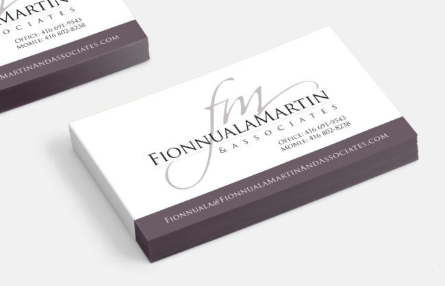 Fionnuala Martin / Logo + Business Card Design